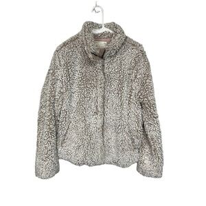 Altar'd State Mauve Sherpa Teddy Bear Full Zip Jacket Medium